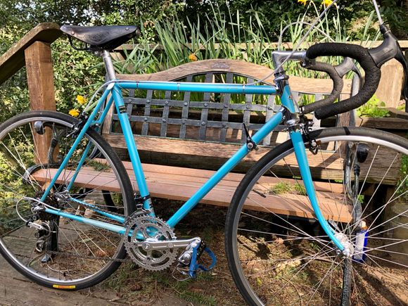 1976 Centurion Semi-Pro. Set up with wider than stock gearing to deal with the hills around here 