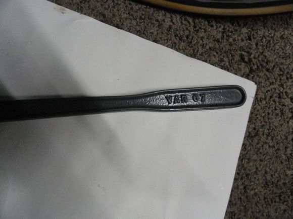 tool number on handle