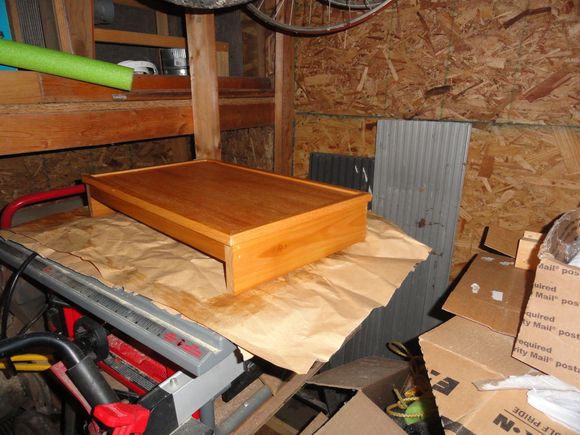 Almost four hours of time used to keep the peace making this shelf.