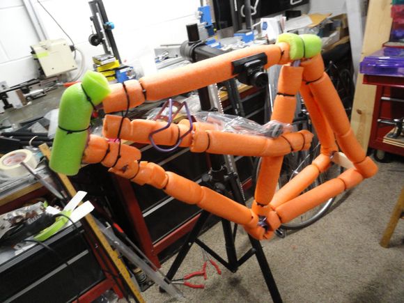 All dressed up and ready to travel.  Small parts and bottle cage still need to fit in a small box for the trip.