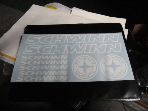 Second set of white outline decals
