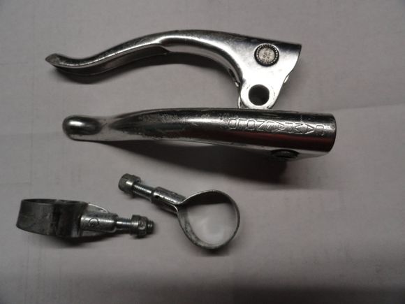 Two  lever blades, and two clamps with nuts.   