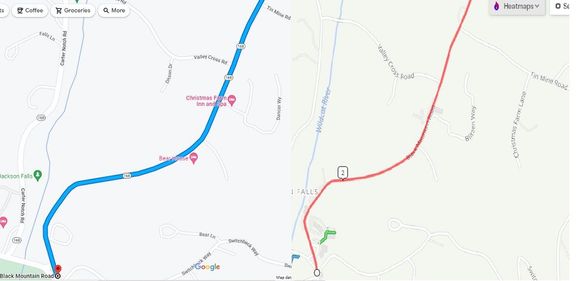 Google vs RWGPS