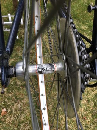 The famous rear hub