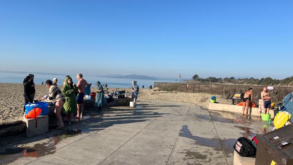 A quick photo stop in Tiburon looking toward the Golden Gate Bridge.