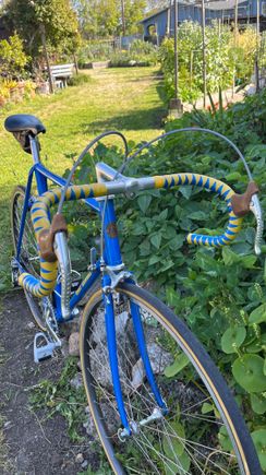 The steep (track?) stem makes it look more uncomfortable than it actually is on the bike. 