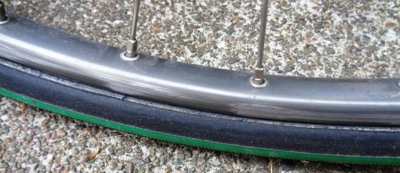This tubular rim was definitely at end of life.