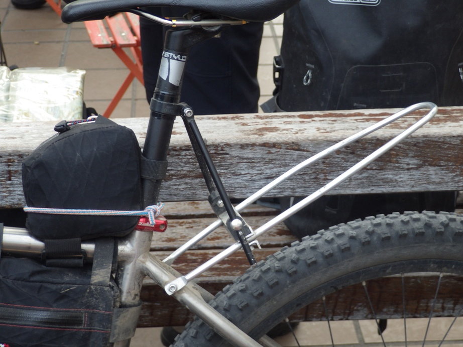 bike saddle bag rack