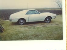 1970 American Motors AMX. Bought it sort of run down but had potential. Paid $700.00 for it. Repainted it white put headers on the 390V8 and had an automatic transmission. One of my favorites ever. Built with only two seats in it.