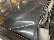 I need to replace the hood. I bought it this way. Previous owner did not get hood latched down. I will do some spot painting. I am hoping to avoid having to paint whole truck but will if I have too. 