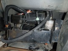 Aftermarket Compressor Air Filter Installed.