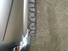 tires stick out quite a bit past fender.....looks mean as hell
