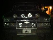 decided to cut the bar down to only 4 lights and mount on the front not top