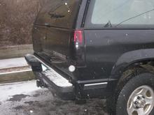 Blacked out tail lights.