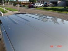 the roof. removed the rack and the black strips