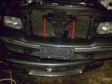This was a "first on my list" of improvements, on February 22nd I went shopping and picked up a 14-foot 5/16" tow chain, a 20,000 pound 20-foot recovery strap with hooks, and several other things including the LOUD air horns after I hit the button and didnt hear Jimmy "beeping" with the anemic factory horns. It makes some NOISE now, I left the factory horns hooked up, but added a relay and drive the air pump through that.