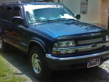 Blue on black..........