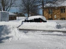 Buried in the epic snow storm of February 2010. Needed the 4WD to get myself out of this drift!