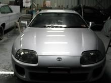 the girls  supra resting in my little hose of horse power