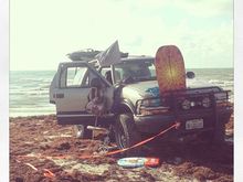 This truck loved the beach