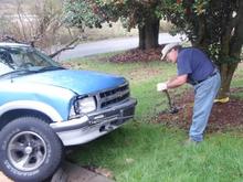 Got to love a ratchet winch, and southern determination. Thanks Pop.