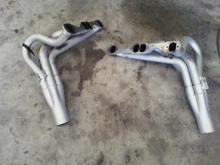 Hedman Husler Fenderwell exit race headers to be connected to the new side pipes soon.