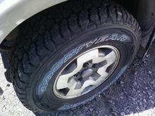 My new Goodyear Wrangler Silet Armor tires