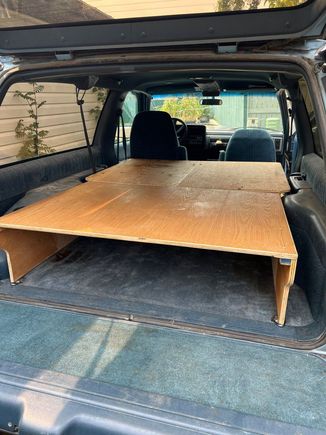 Plywood platform
