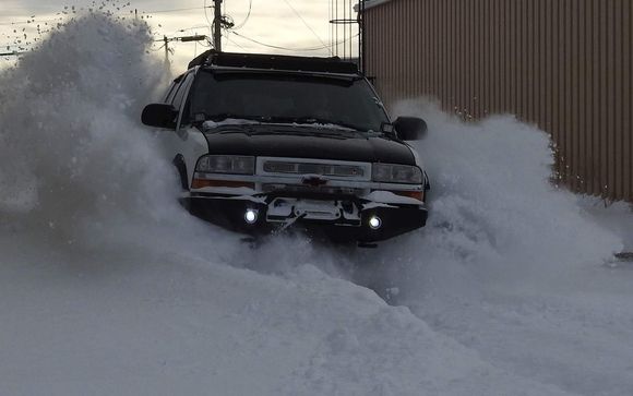 Buddy wanted to take pics of my flying through snow drifts