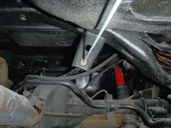 Passenger side rear bracket