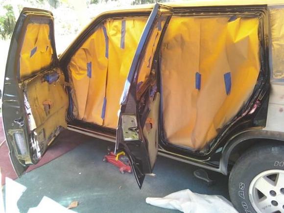 Painted Kirker single stage jet black... nice gloss