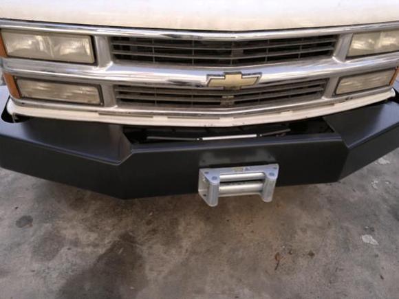 My wife had this bumper made for me for Christmas. It has a XRC-12 winch