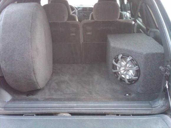 Custom homemade 10" box to fit over wheel well
