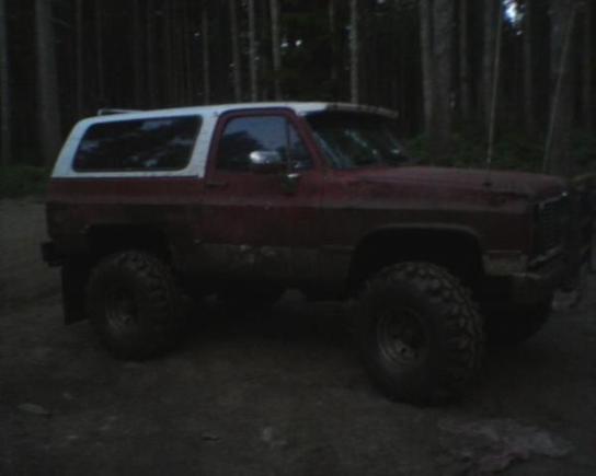 after going through 4 foot deep mud hole...