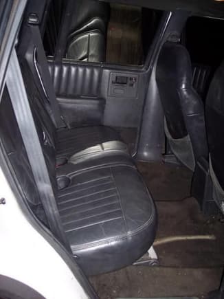 rear leather seat