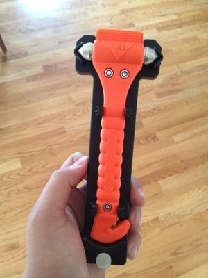 Picked up this emergency hammer at the hardware store, glass breaker and seat belt cutter!
