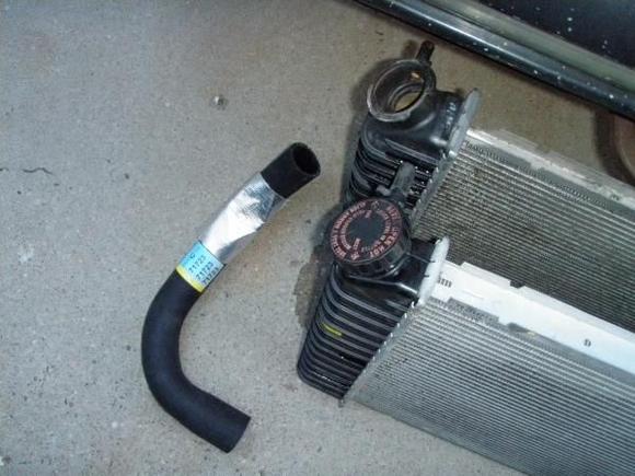 1996 Blazer Upgraded radiator ~ When I replaced the radiator I backflushed the heater core to clean out the crud that settles in the bottom of the heater core, it seems to be the low point of the cooling system.
