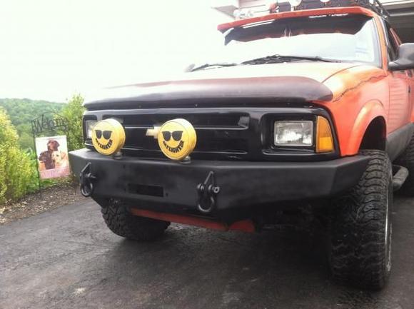 Winch bumper, I have black kc covers now