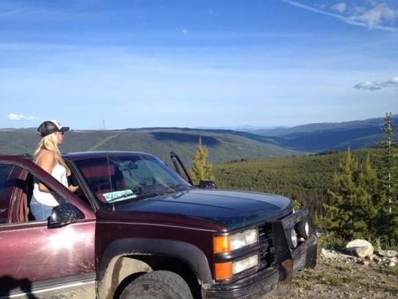 Out wheelin with the wife.