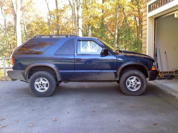 my tire rack kept denting the side so i took it off