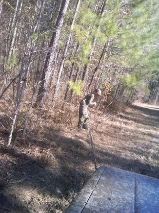 Our "Baby" winched his Mud Devil from the evil grasp of the mud. :) He was shouting out instructions for me to follow the whole time.