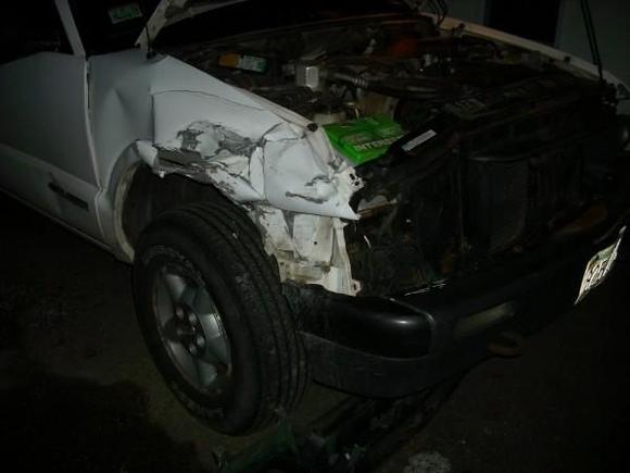 wifes collison with f-250