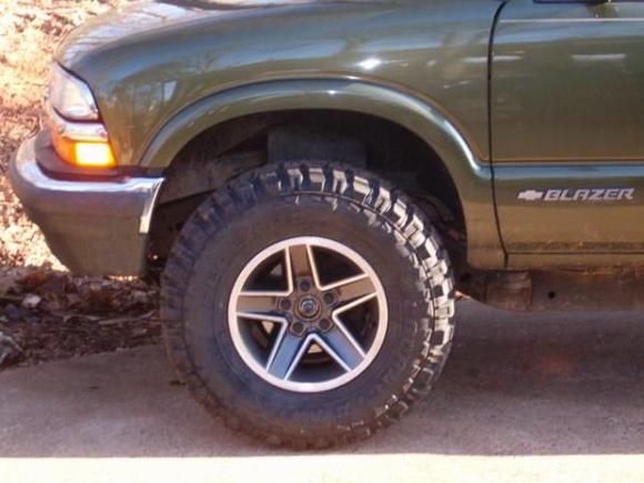 had to trim fenders a little but cant even tell,also need to get centers put on