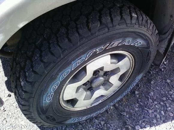 My new Goodyear Wrangler Silet Armor tires