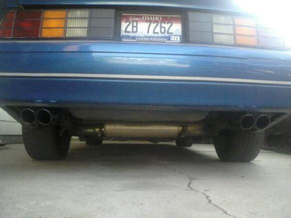 Rear exhaust