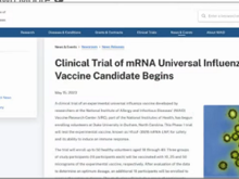 ....the start of trials for an mRNA 'flu vaccine.
Campbell saying it will be inflammatory. My research found a paper which said that it is only a temporary effect. He's not to be trusted on this and I expect rebuttle will be coming. I
