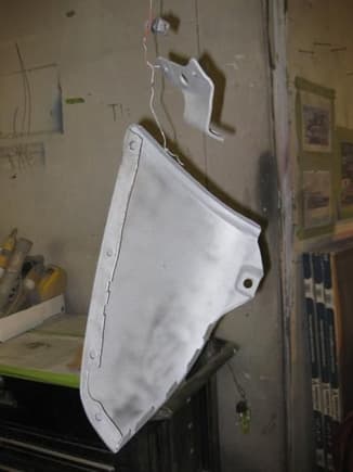 This is the lower part of the front body panel group - blasted and ready for etching primer