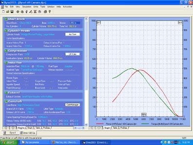 Dyno Screen Shot 69 Camaro