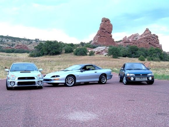 Camaro and 2 Buddies Subies (HDR Image)