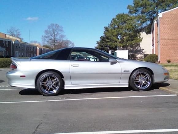 My 2nd Camaro.  02 Z28.  Sebring silver w/ ebony leather.  T-tops.  LS1/A4.